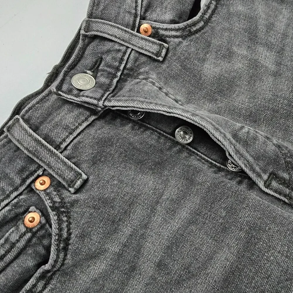 Levi's Wedgie Skinny Jeans Women's 27 Gray‎ High Rise Stretch Denim 4337 - Picture 10 of 14